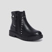 Bottines avec clous noir fille