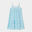 Robe courte à bretelles fines bleu clair fille