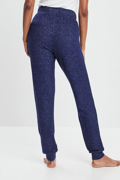Bas de pyjama bleu femme