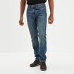 Jeans straight denim 5 poches denim dirty homme
