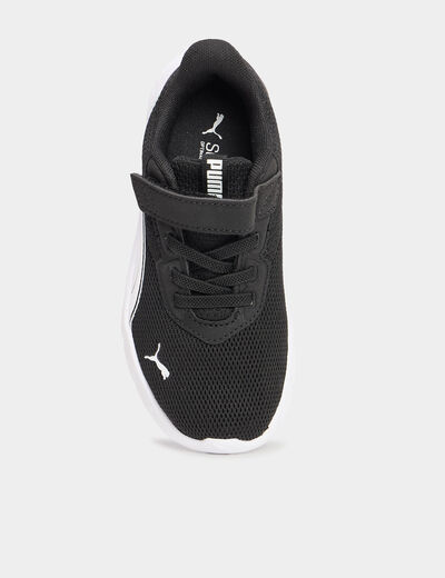 Baskets running à scratchs Puma noir garçon