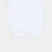 Lot 5 bodies US coton gris clair bébé