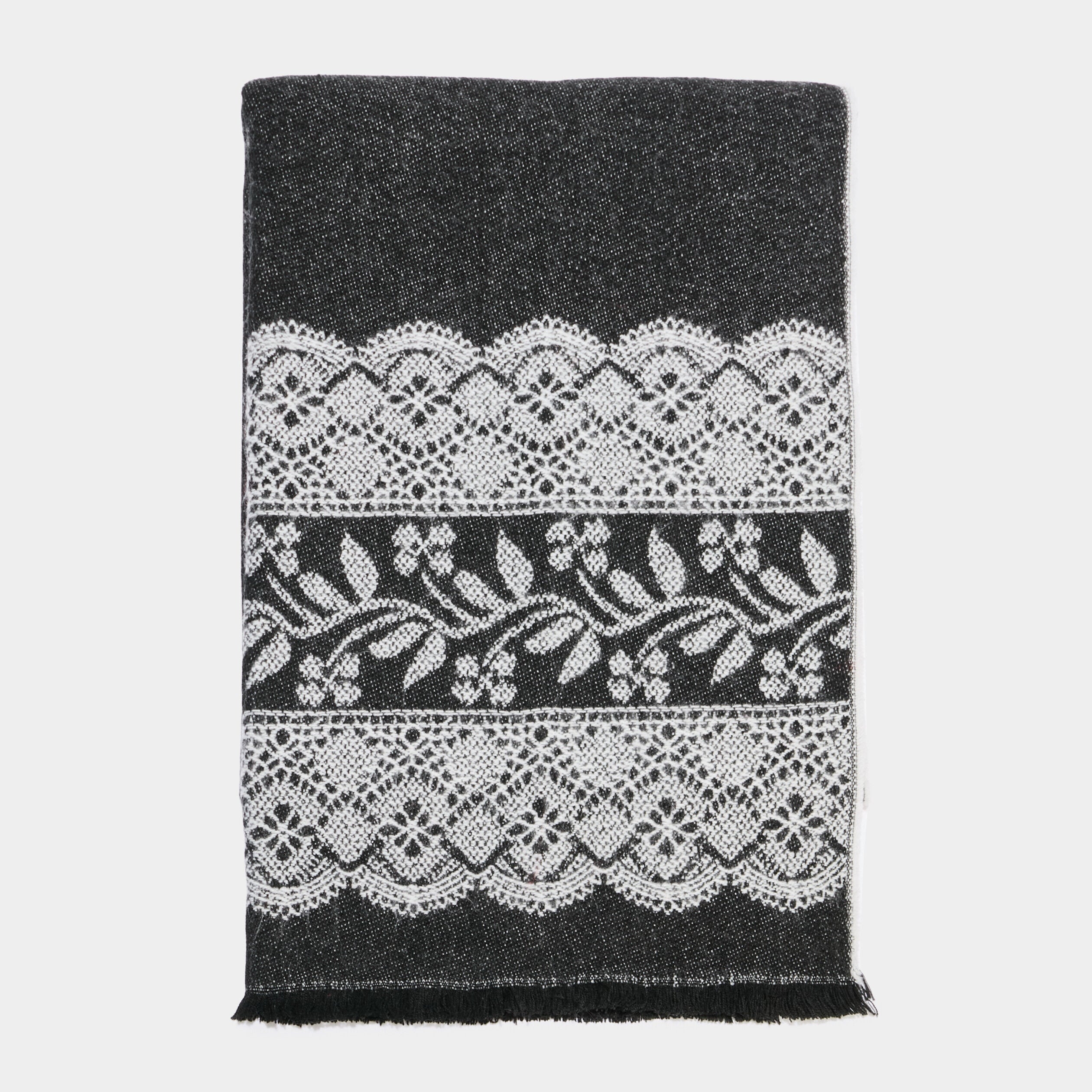 Écharpe noir femme LH
