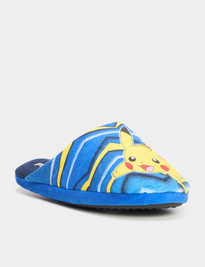 Chaussons mules Pokémon Pikachu bleu garçon