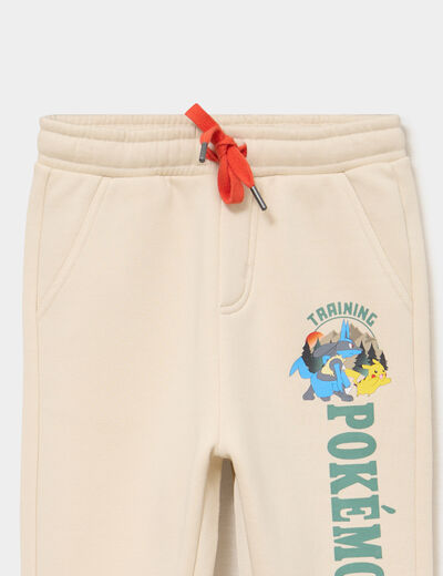 Pantalon de jogging droit Pok&eacute;mon ivoire gar&ccedil;on