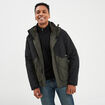 Veste &agrave; capuche effet 3-en-1 Trappeur vert kaki homme