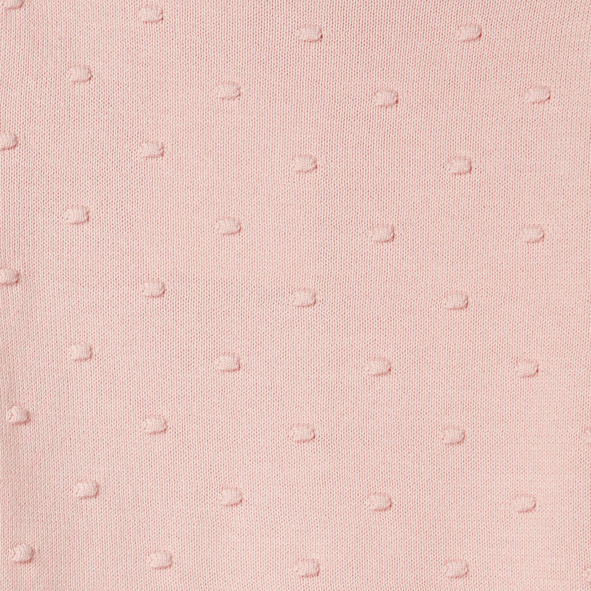 Gilet coton boutonn&eacute; &agrave; bord festonn&eacute; rose clair b&eacute;b&eacute; fille