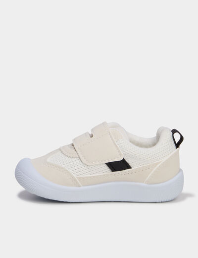 Tennis basses &agrave; semelles flex blanc b&eacute;b&eacute; gar&ccedil;on