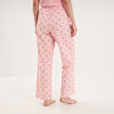 Pantalon de pyjama droit coton ecru femme