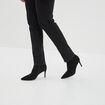 Bottines bouts pointus talons aiguilles noir femme
