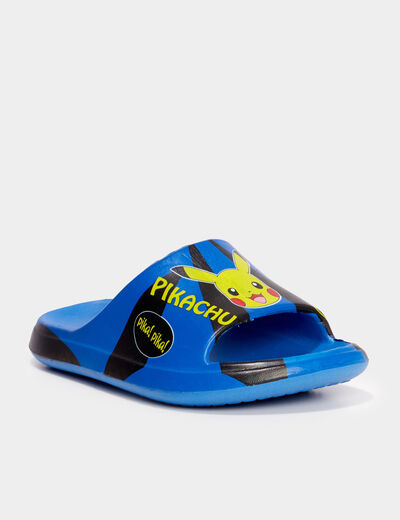 Claquettes Pokémon Pikachu bleu garçon