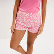 Bas de pyjama short coton rose femme