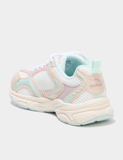 Baskets running m&eacute;moire de forme confort sable fille