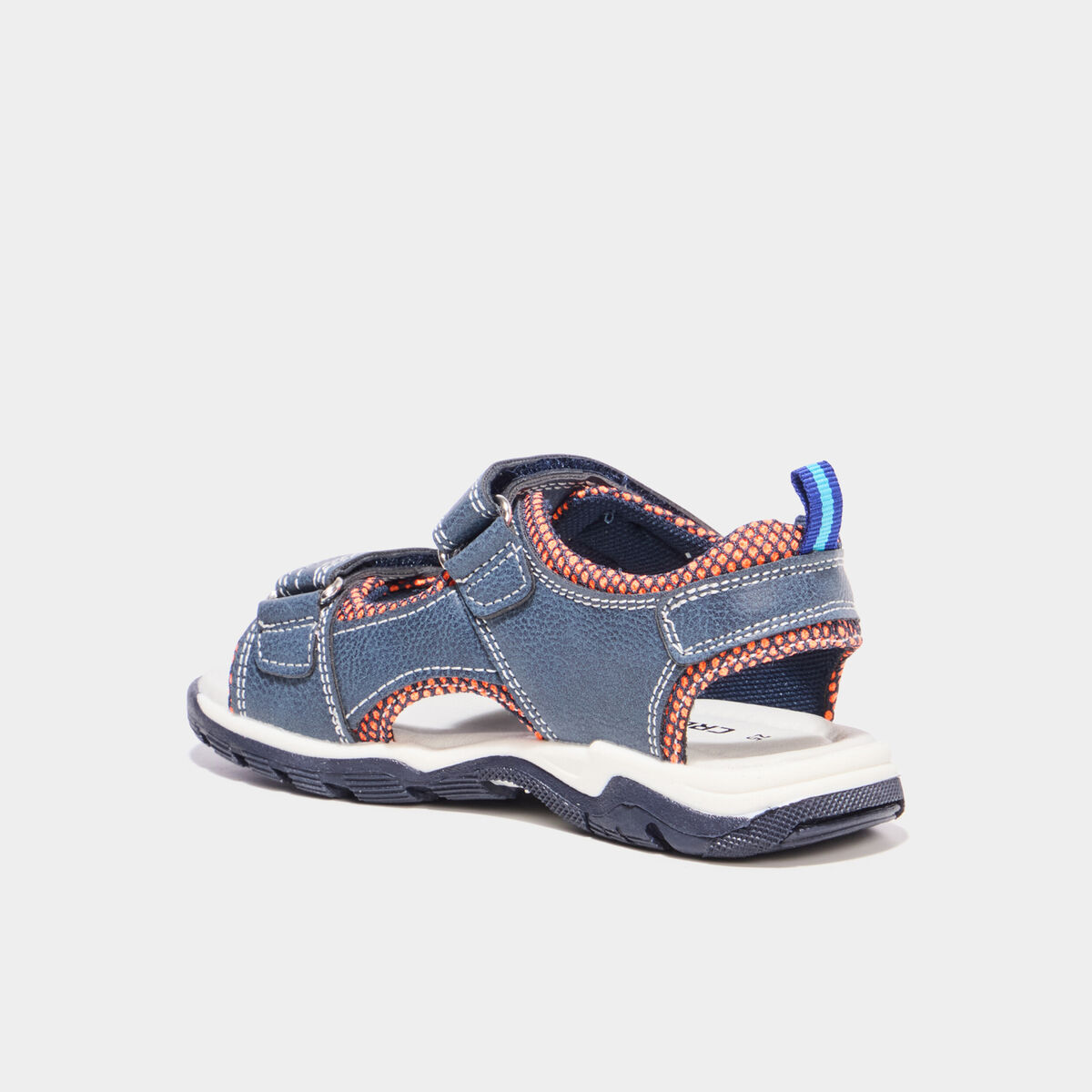 Sandales &agrave; scratchs bleu gar&ccedil;on