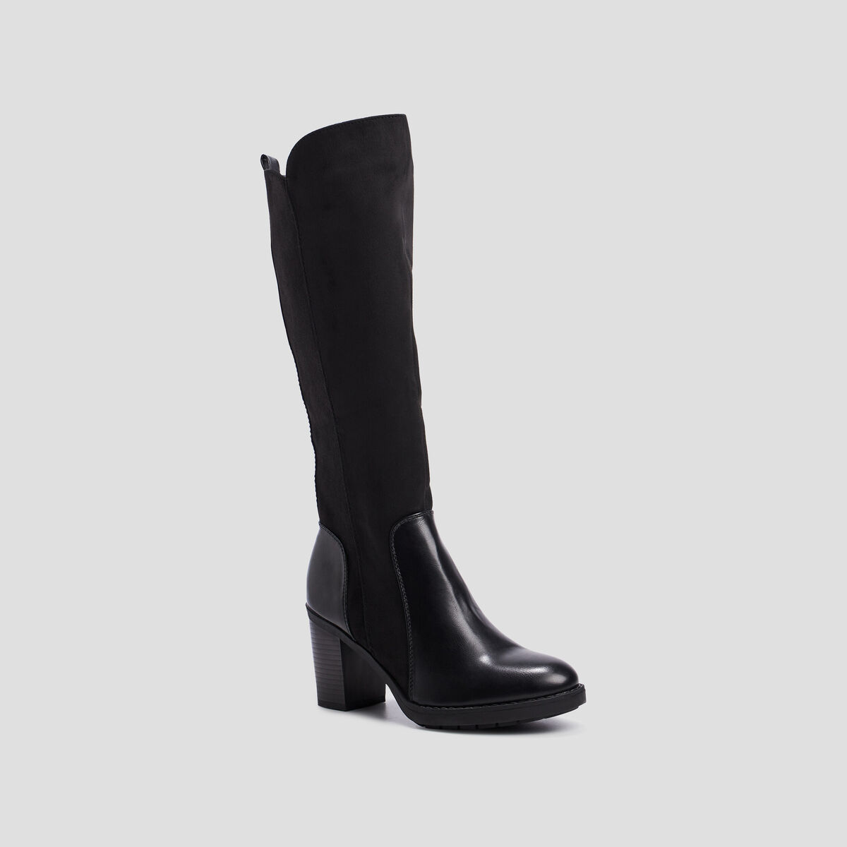 Bottes zippées orange foncé femme