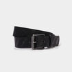 Ceinture emboss&eacute;e noir homme