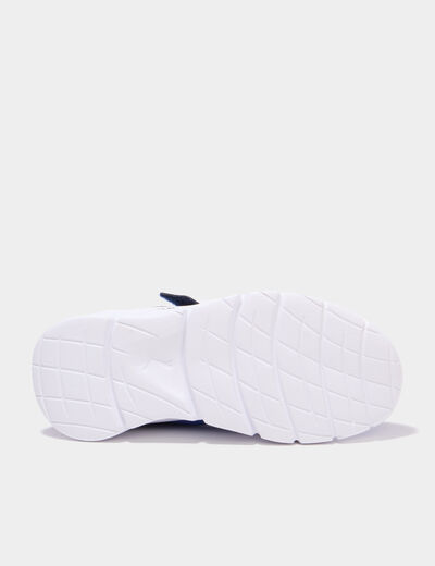 Baskets running scratchs Puma FlexFocus bleu fonc&eacute; gar&ccedil;on