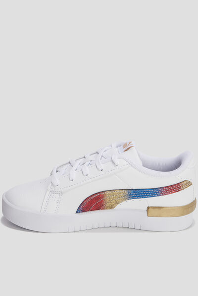 Tennis à lacets Puma Jada Olympic blanc fille