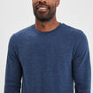 Ensemble pyjama manches longues 2 pi&egrave;ces bleu marine homme