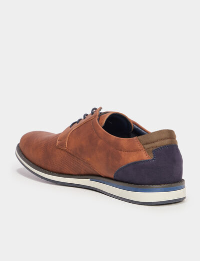 Derbies à lacets marron homme