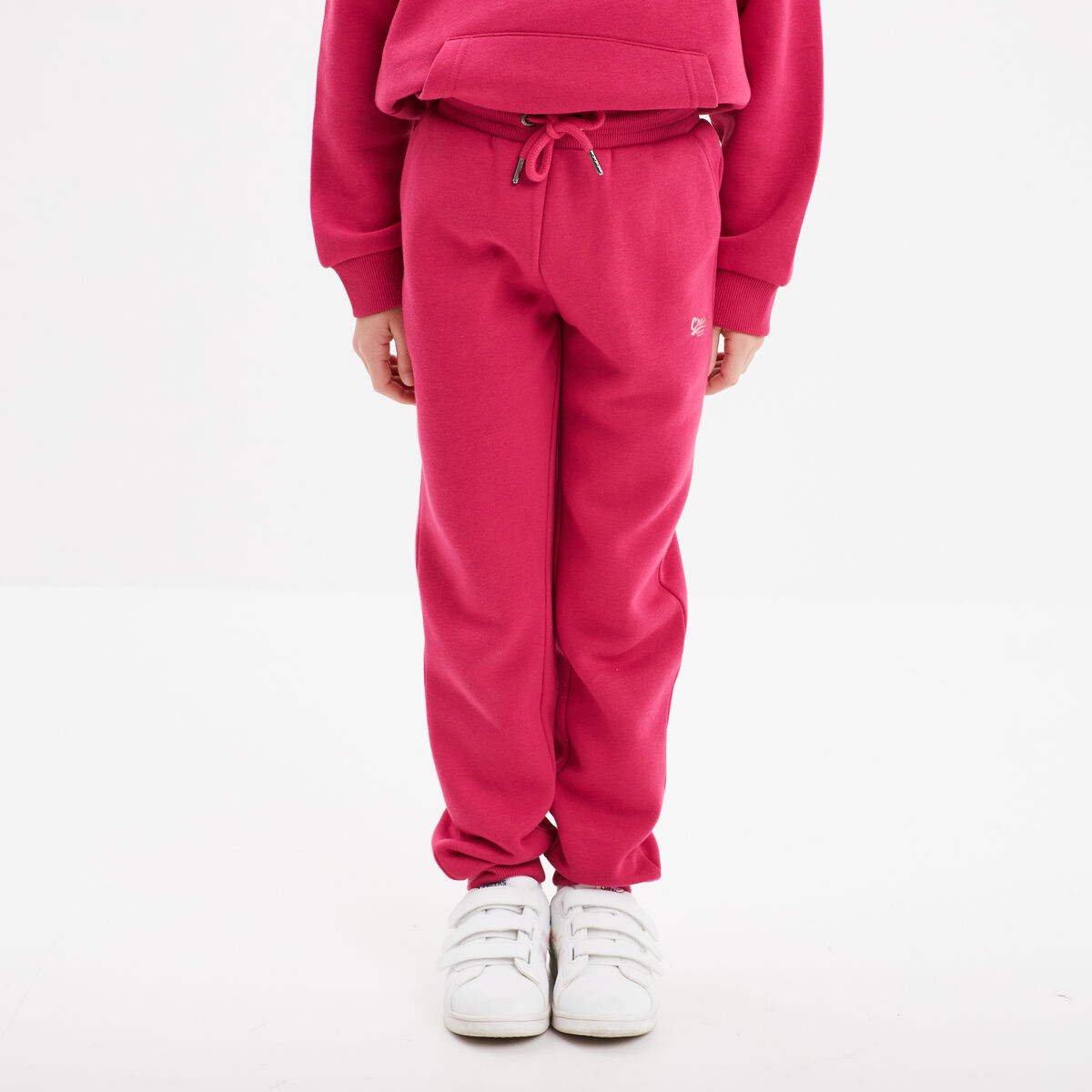 Pantalon de jogging coton Creeks rose framboise fille