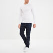 T-shirt manches longues blanc homme