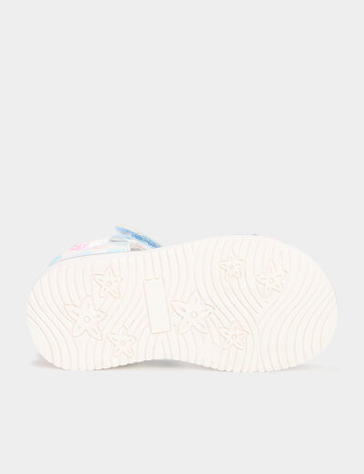 Sandales à scratchs multicolore bébé fille