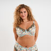 Soutien-gorge emboitant microfibre blanc femme grande taille