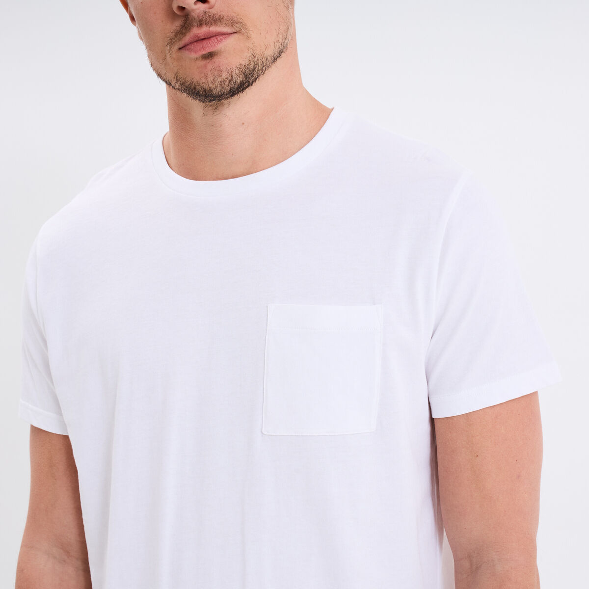 Ensemble pyjama short et t-shirt coton blanc homme