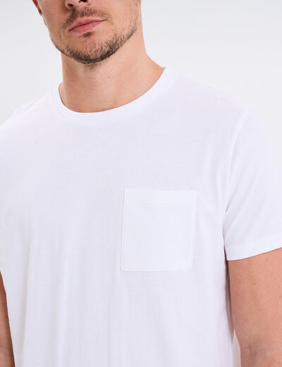 Ensemble pyjama short et t-shirt coton blanc homme