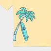 T-shirt manches courtes coton jaune clair gar&ccedil;on