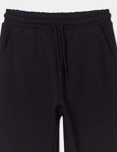 Pantalon de jogging droit noir fille