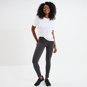 T-shirt col rond manches courtes coton blanc femme