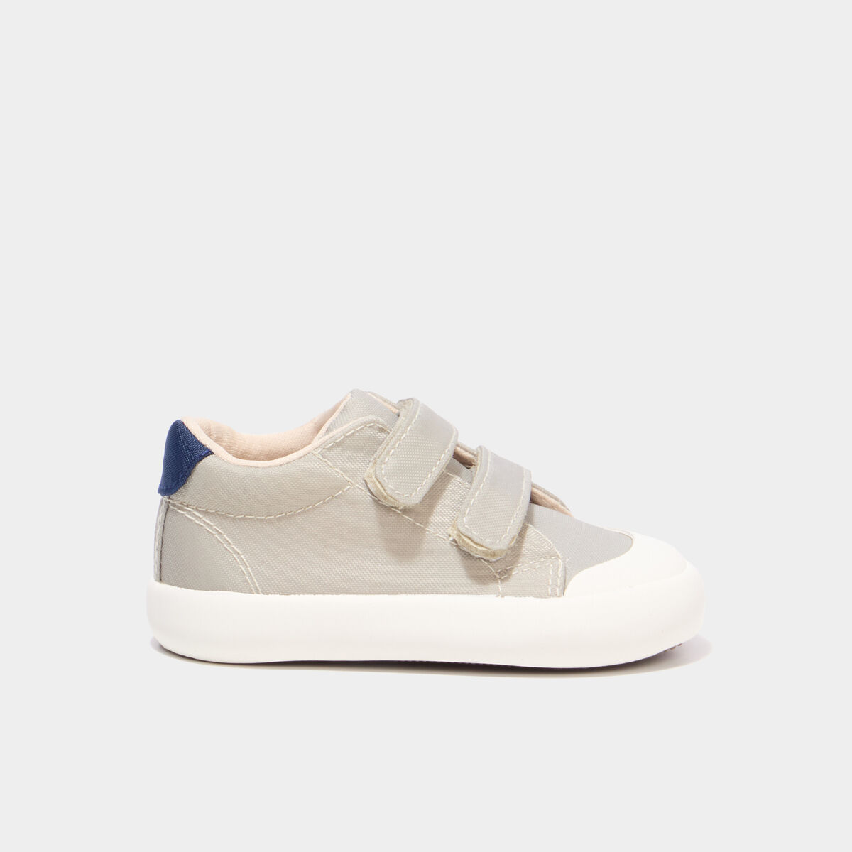 Baskets montantes scratchs bout renforc&eacute; vert olive b&eacute;b&eacute; gar&ccedil;on
