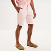 Bermuda short chino straight stretch rose pastel homme