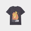 T-shirt manches courtes Le Roi lion noir femme