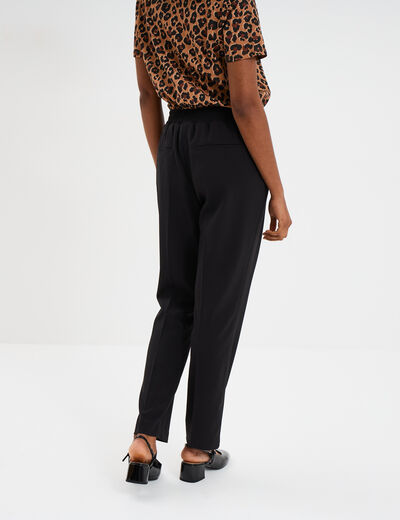 Pantalon de jogging chino noir femme