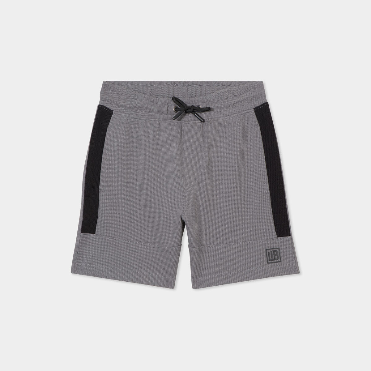 Bermuda de jogging regular coton gris foncé garçon