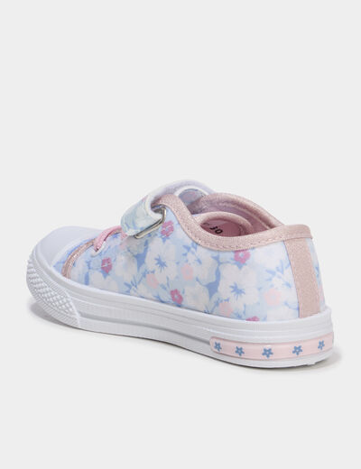 Tennis basses en toile lumineuses Stitch multicolore fille