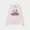 Sweat à capuche hoodie Tic et Tac sable femme