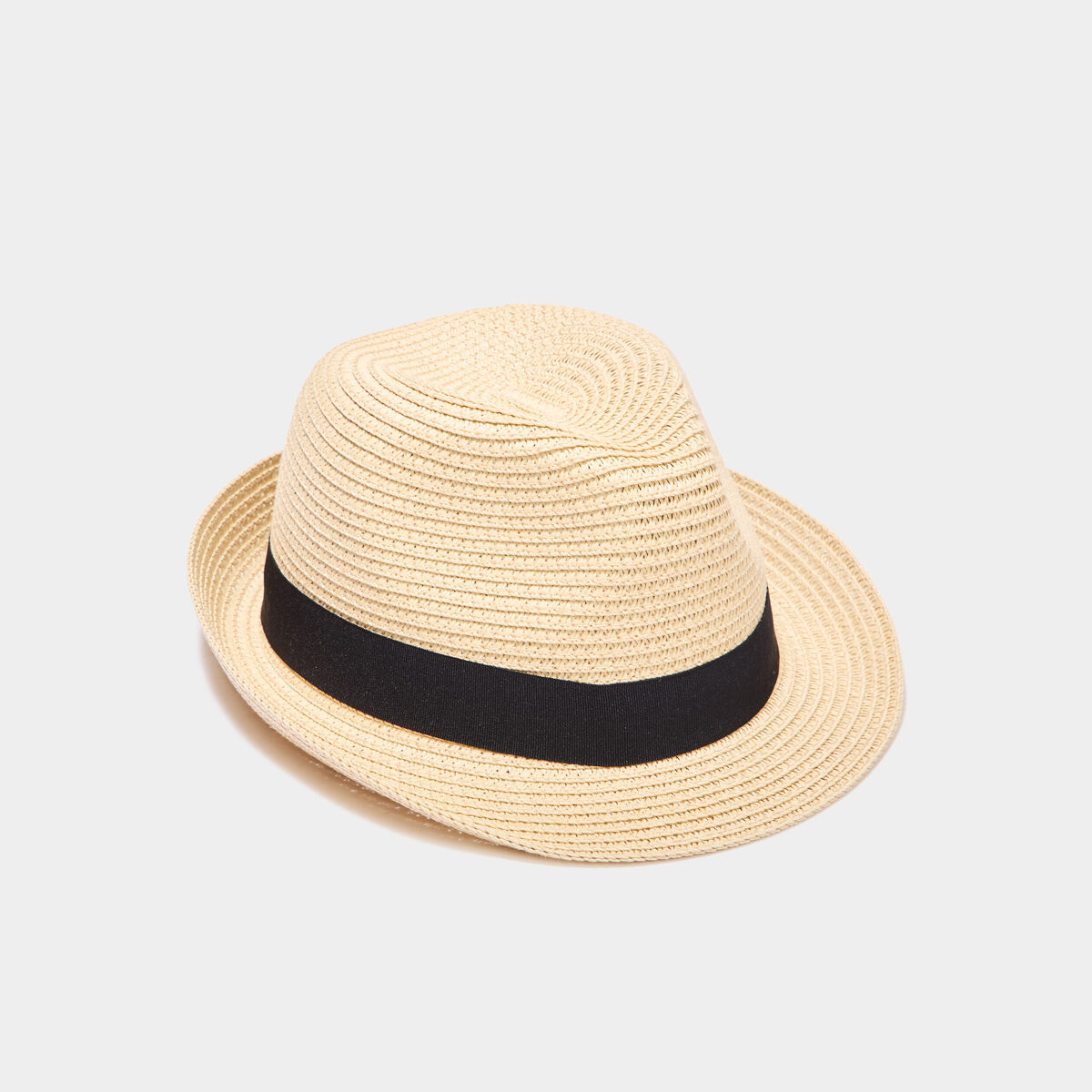 Chapeau trilby tress&eacute; sable femme