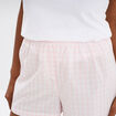 Short de pyjama coton blanc femme