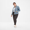 Pantalon de jogging taille élastiquée gris foncé femme grande taille