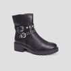 Bottines boucles et clous à talons noir femme