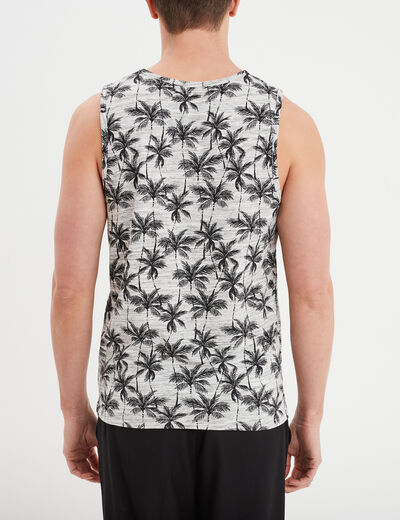 Débardeur col rond coton Liberto gris clair homme