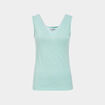 Haut de pyjama débardeur vert turquoise femme