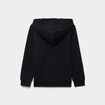 Sweat zipp&eacute; &agrave; capuche en molleton noir gar&ccedil;on