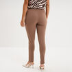 Leggings &agrave; boutons pont marron clair femme