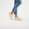 Tennis basses plateformes Puma Karmen sable femme