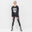 Sweat manches longues AC/DC noir femme